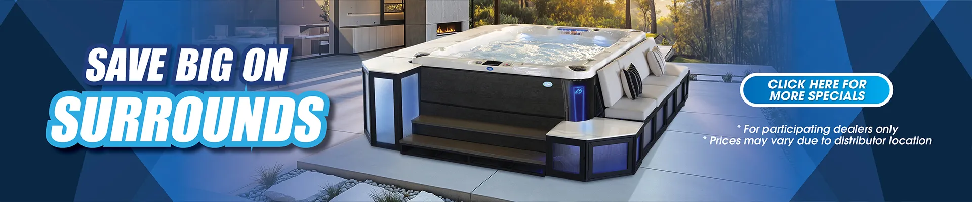 Calspas hot tub being used in a family setting - Whiteplains
